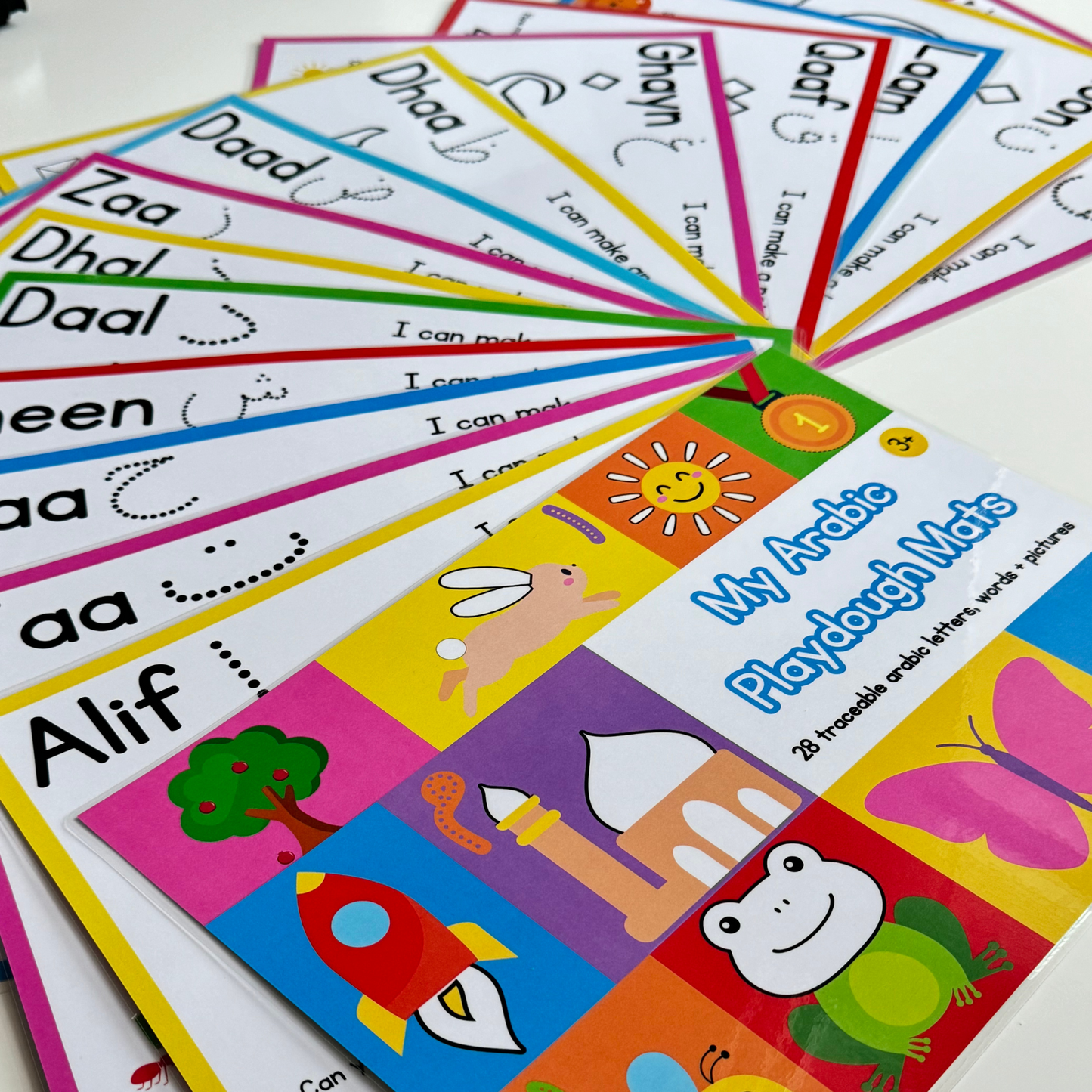 Arabic playdough mats