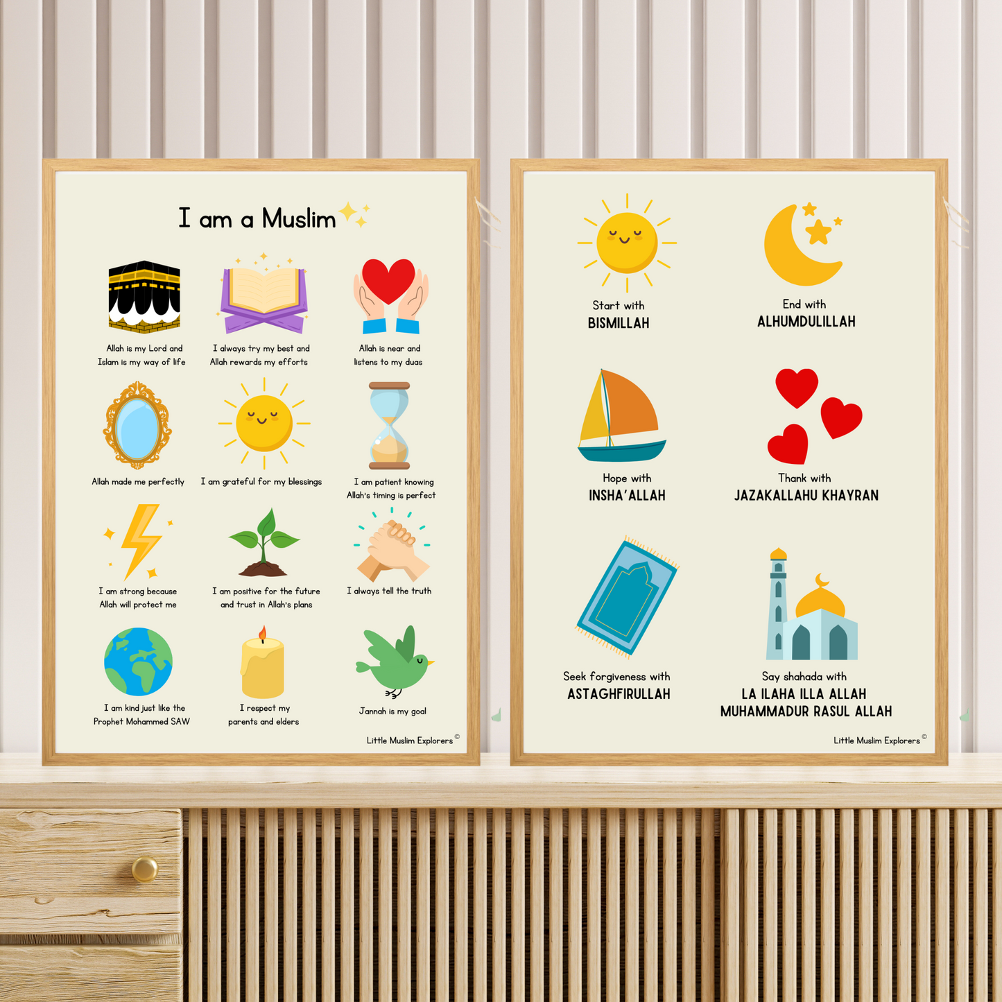 Children's islamic affirmation print